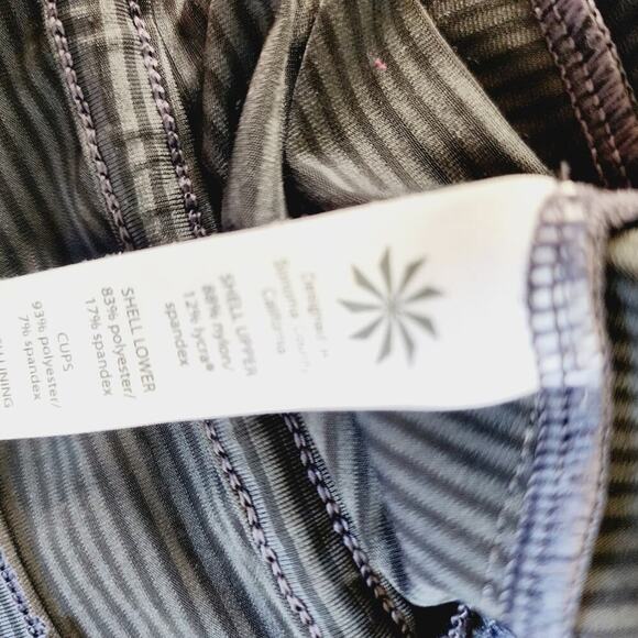 ATHLETA STRIPE GRAY TANK SIZE MED - Picture 6 of 6